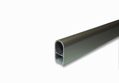 SLC-037C anodized aluminum LED extrusion closet rod with 1.2 mm thick opal polycarbonate lens for zero dotting.