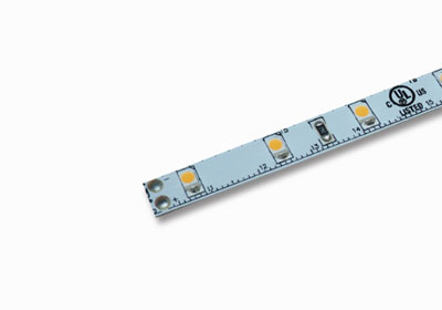 Diffusion SL1-Indoor: flexible 8mm wide linear LED strip. Comes in 16' and 100' rolls, or custom cuts every 6 LEDs (100mm or 4"). Suitable for indoor lighting applications.