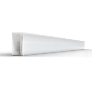 SLC-026F Flexible Channel - Sideways design with mounting hardware for curved applications, by Diffusion.