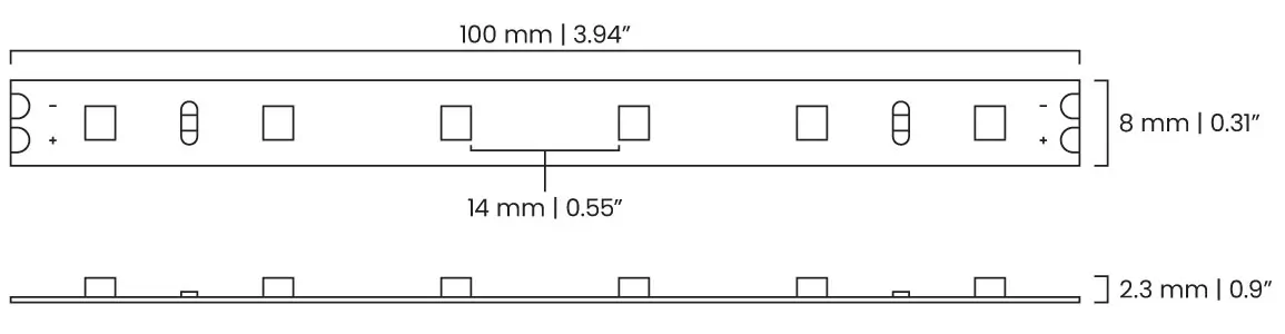 A diagram of Sl1-Indoor LED Ribbon
