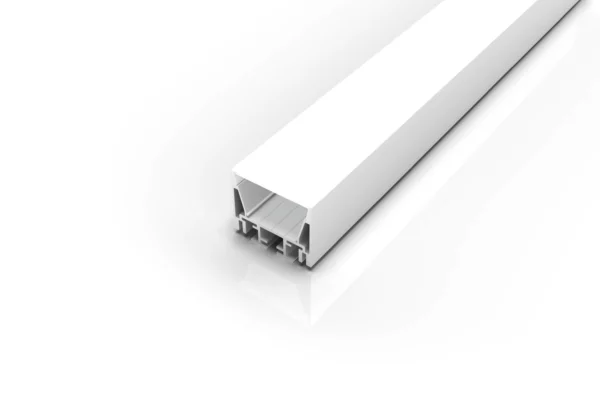 SLC-050SP aluminum LED Channel for surface or ceiling mounting. Opal polycarbonate lens provides soft and even illumination