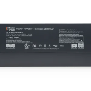 Diffusion DLMULTI-024-288W-3T is a three-tap Dimmable LED Driver that works with Forward / Reverse phase, ELV, Triac, or 0-10V Dimmers.
