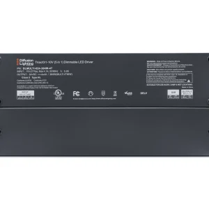 Diffusion DLMULTI-024-384W-4T is a Four-Tap Dimmable LED Driver that works with Forward / Reverse phase, ELV, Triac, or 0-10V Dimmers.